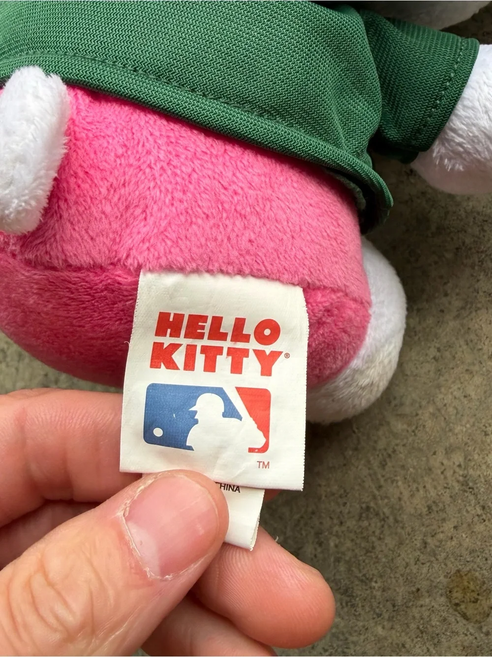 Hello Kitty 2026 Athletics Plush Green/White MLB Baseball Collectible